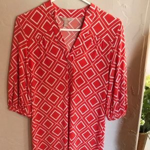 Banana republic geometric vintage dress